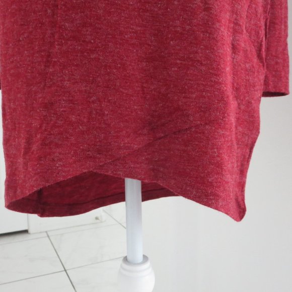 New LISTICLE Sexy Sweater Dress Heathered Red Form Fitting M - Picture 4 of 13